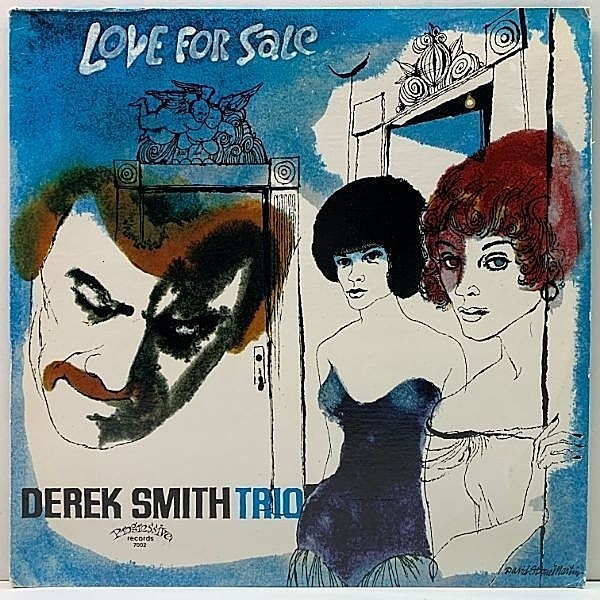 レコードメイン画像：DSMジャケ 美盤!! USオリジナル DEREK SMITH TRIO Love For Sale (Progressive) DAVID STONE MARTIN 哀愁のジャズサンバ Tristessa ほか