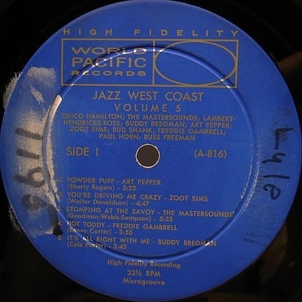 VARIOUS / Jazz West Coast Vol.5 (LP) / World Pacific