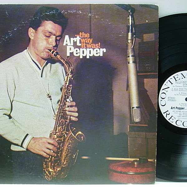 レコードメイン画像：【初期アート・ペッパーの未発表曲集】白プロモ 極美盤 USオリジナル ART PEPPER The Way It Was (Contemporary) WHITE PROMO COPY!!