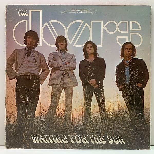 レコードメイン画像：入手難【ゴールド・金ラベ】美盤!! USオリジナル THE DOORS Waiting For The Sun ('68 Elektra) 手書きマトSON ドアーズ 日の出を待って