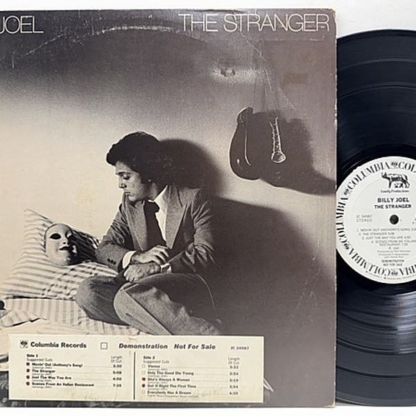レコードメイン画像：Rare!! 白プロモ RL刻印 (BOB LUDWIG) USオリジナル BILLY JOEL Stranger ('77 Columbia) WHITE PROMO ビリー・ジョエル 名盤*