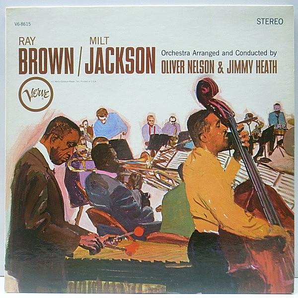 レコードメイン画像：美品 1st黒T 深溝 USオリジナル RAY BROWN / MILT JACKSON Same ('65 Verve) コーティングJK