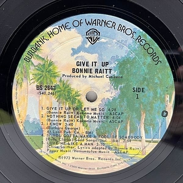 BONNIE RAITT / Give it Up (LP) / Warner Bros. | WAXPEND RECORDS