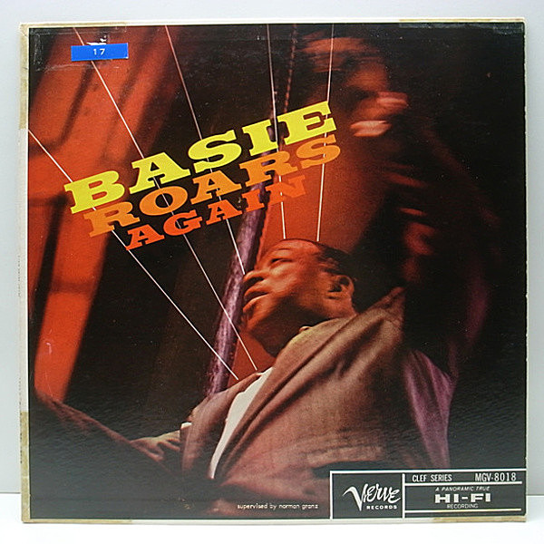 レコードメイン画像：極美盤 MONO トランペッター 深溝 COUNT BASIE Roars Again ('56 Verve) JOE NEWMAN, THAD JONES, FREDDIE GREEN ほか 豪華面子