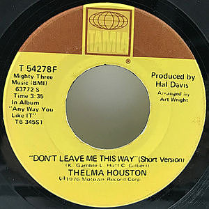 レコード画像：THELMA HOUSTON / Don't Leave Me This Way