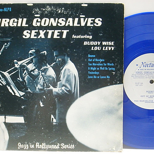 レコードメイン画像：希少 10インチ 青盤 Orig. VIRGIL GONSALVES Jazz In Hollywood Series (Nocturne NLP 8) Buddy Wise, Lou Levy, Larry Bunker 入手難!!