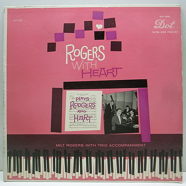 レコードメイン画像：レア 良品 Dot Orig. MILT ROGERS with TRIO Rogers with Heart