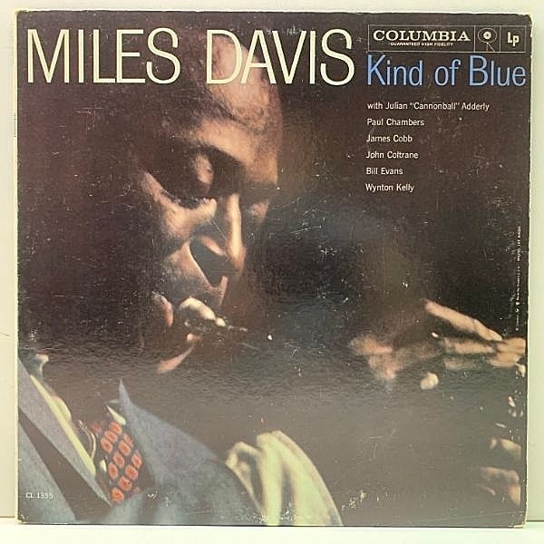 レコードメイン画像：良好!! 英番1桁の初期マト MONO 米オリジナル 6eye 深溝 MILES DAVIS Kind Of Blue 誤植ジャケット John Coltrane, Bill Evans ほか