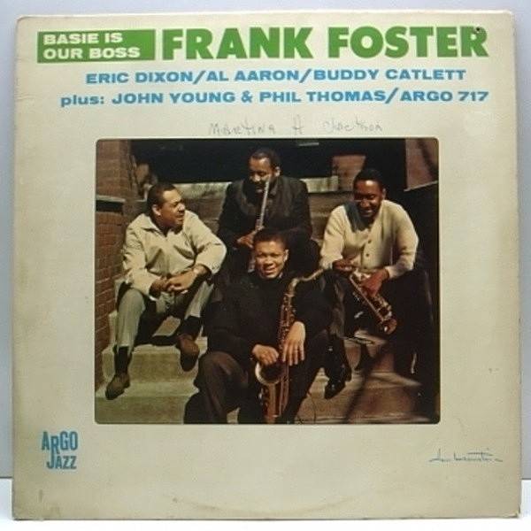 レコードメイン画像：美盤!! MONO Argo オリジナル FRANK FOSTER Basie is our Boss