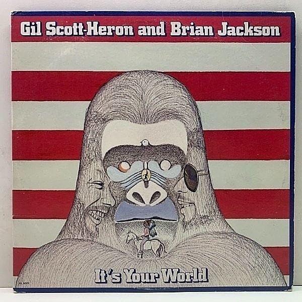 レコードメイン画像：Cut無し!良好! 米オリジ GIL SCOTT HERON & BRIAN JACKSON It's Your World ('76 Arista) ギル・スコット・ヘロン／イッツ・ユア・ワールド