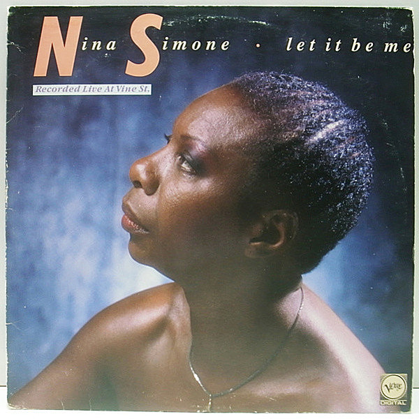 レコードメイン画像：円熟味を極めた晩年の傑作ライヴ!! 希少アナログ USオリジナル NINA SIMONE Let It Be Me ('87 Verve) Baltimore, Be My Husband ほか