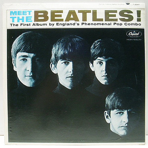 レコードメイン画像：美再生!良好! MONO 初版 虹ツヤ USオリジナル THE BEATLES Meet The Beatles ('64 Capitol) BMIクレジット・1曲タイプ RAINBOW モノラル LP