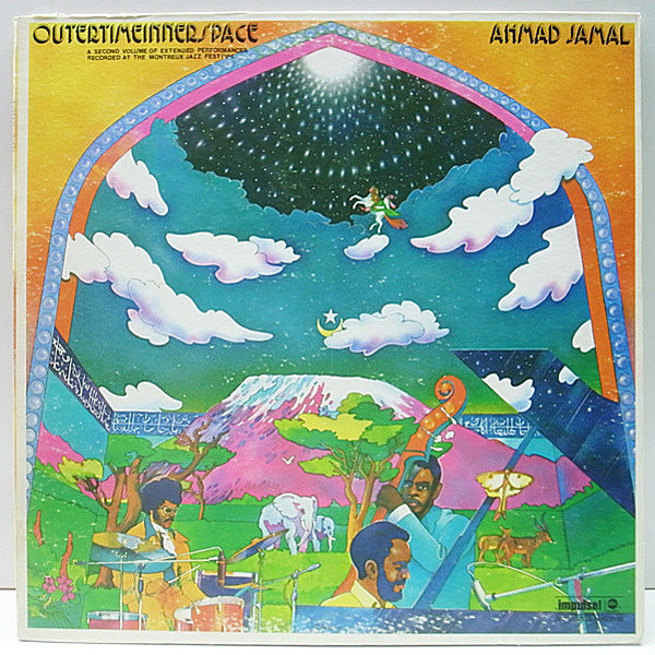 レコードメイン画像：美盤!! 1st 赤黒ラベ USオリジナル AHMAD JAMAL Outertimeinnerspace ('72 Impulse) QUASIMOTO／Bluffinネタ Extensions モーダルジャズ