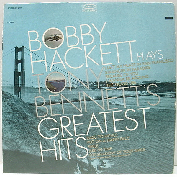 レコードメイン画像：良品!! 1Aマト USオリジナル BOBBY HACKETT Tony Bennett's Greatest Hits ('66 Epic) ボビー・ハケット／ドリーミィな中間派