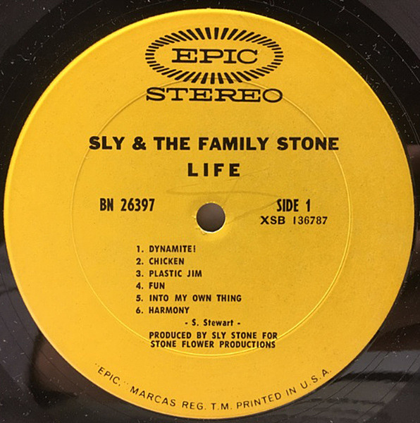 SLY & THE FAMILY STONE / Life (LP) / Epic | WAXPEND RECORDS