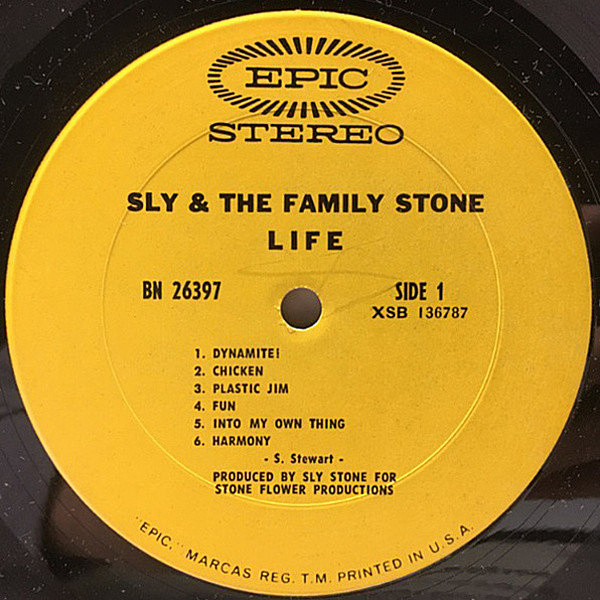 未開封LPレコード  SLY & THE FAMILY STONE - LIFE SLY & THE FAMILY STONE / Life (LP) / Epic | WAXPEND RECORDS