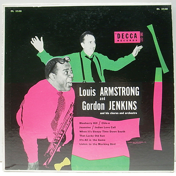 レコードメイン画像：10 FLAT MONO 深溝 オリジナル LOUIS ARMSTRONG w./GORDON JENKINS (Decca DL 5538)