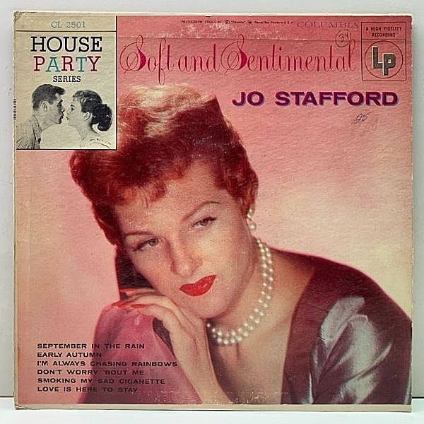 レコードメイン画像：USオリジナル 10インチ MONO 6eye 深溝 JO STAFFORD Soft And Sentimental ('55 Columbia) ジョー・スタッフォード 名盤
