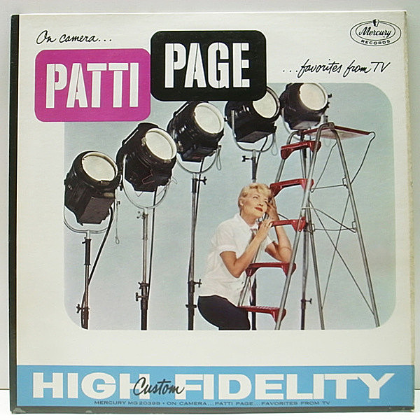 レコードメイン画像：良好!! MONO 1st黒ラベ 両溝 USオリジナル PATTI PAGE On Camera, Favorites From TV ('59 Mercury) パティ・ペイジ 名盤