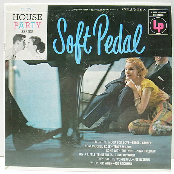 レコードメイン画像：10インチ MONO 6eye 深溝 オリジナル『Soft Pedal』Teddy Wilson, Eddie Heywood ほか ピアノトリオ＆ソロ House Party Series