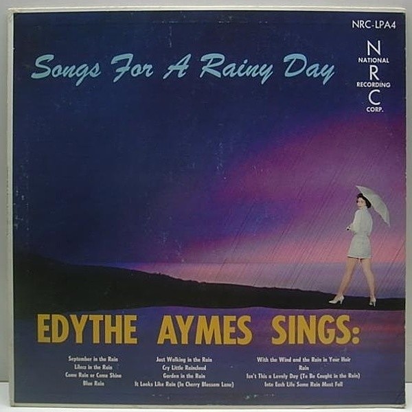 レコードメイン画像：入手難!! NRC Orig. EDYTHE AYMES Songs for a rainy day 希少LP