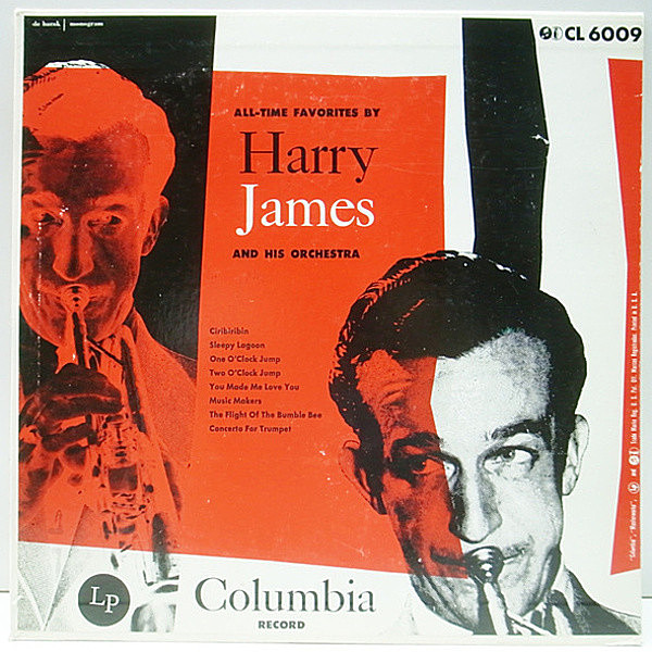 レコードメイン画像：美品 10インチ FLAT マルーン 深溝 HARRY JAMES All-Time Favorites (Columbia CL 6009) ハリー・ジェイムス楽団 '40年代の演奏！
