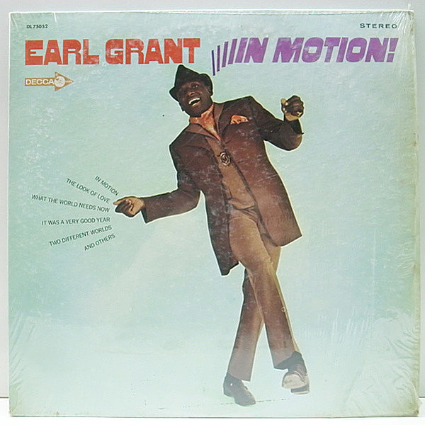 レコードメイン画像：シュリンク付き USオリジナル EARL GRANT In Motion ('68 Decca) BURT BACHARACH The Look Of Love カヴァー収録 LP