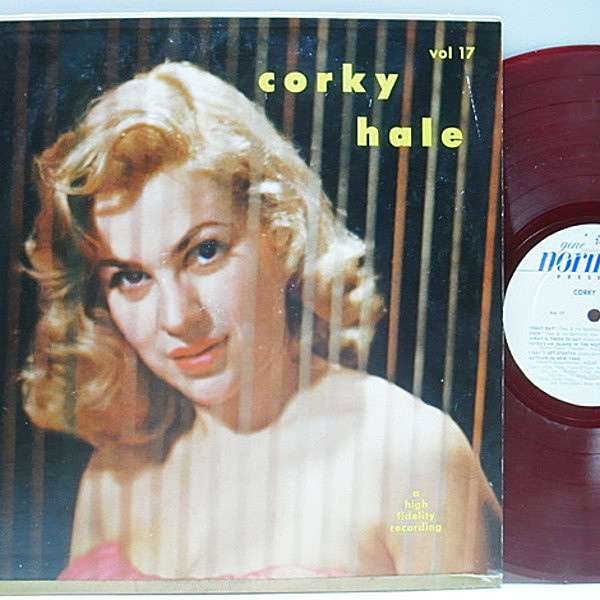 レコードメイン画像：赤盤 FLAT 深溝 MONO オリジナル CORKY HALE Modern Harp ('56 GNP) Larry Bunker, Howard Roberts, Red Mitchell etc