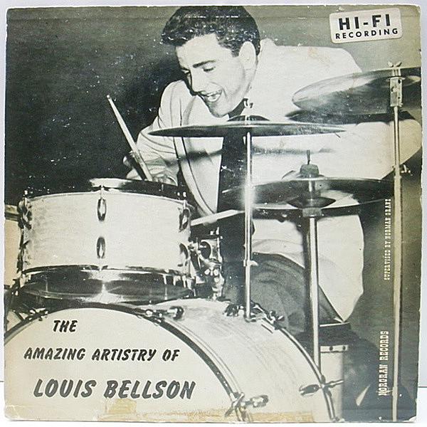 レコードメイン画像：10 FLAT 黄トランペッター 深溝 オリジナル LOUIS BELLSON The Amazing Artistry Of ～ (Norgran MG N-7) Don Elliott, Joe Puma ほか