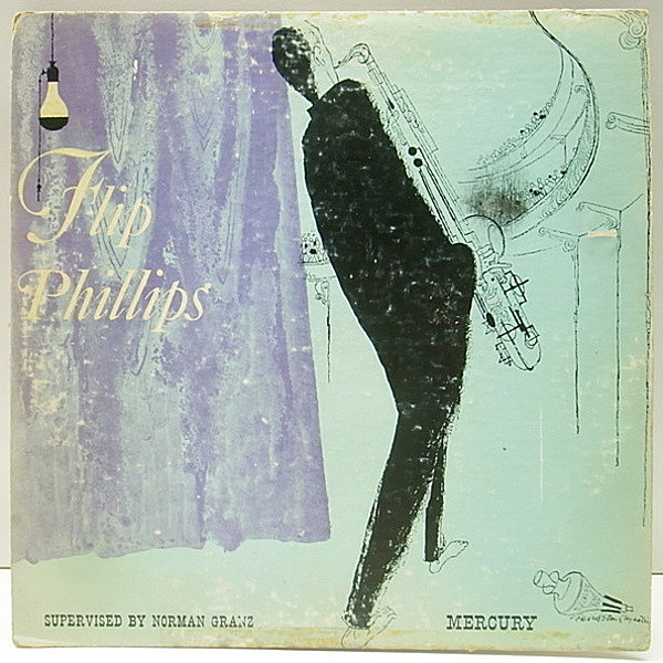 レコードメイン画像：10インチ FLAT オリジナル FLIP PHILLIPS QUARTET ('53 Mercury MG C-105) ワンホーン・カルテット Hank Jones, Ray Brown, Buddy Rich