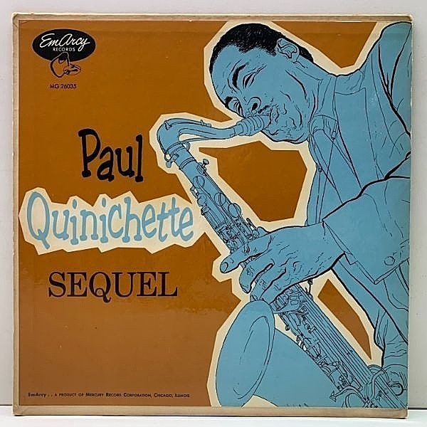 レコードメイン画像：US 完全オリジナル [YMG, FLAT, 大ドラ, 青刷り] PAUL QUINICHETTE Sequel (EmArcy MG 26035) Count Basie, Freddie Green ほか