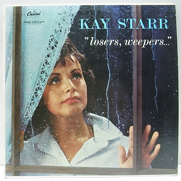 レコードメイン画像：良好!! MONO 1st左ロゴ 虹ツヤ USオリジナル KAY STARR Losers, Weepers ('60 Capitol) 切ないバラード集 LP 実力派シンガー／ケイ・スター