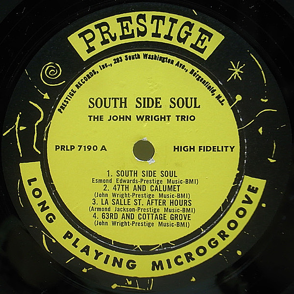 JOHN WRIGHT / South Side Soul (LP) / Prestige | WAXPEND RECORDS