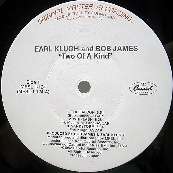EARL KLUGH / BOB JAMES / Two Of A Kind (LP) / Capitol