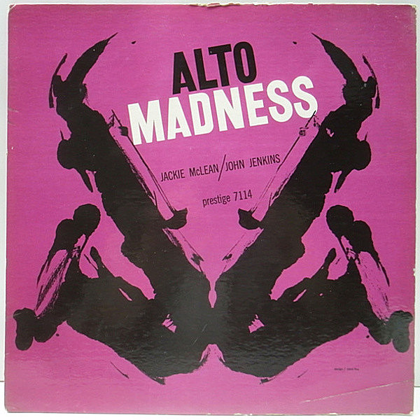 レコードメイン画像：良盤!音抜群! NYC オリジナル JACKIE McLEAN / JOHN JENKINS Alto Madness (Prestige 7114) RVG刻印 手書きAB 深溝 MONO コーティング
