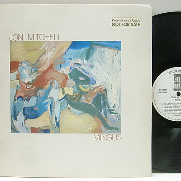 レコードメイン画像：レア・白プロモ・美品!! USオリジナル JONI MITCHELL Mingus ('79 Asylum) JACO PASTORIUS, WAYNE SHORTER, HERBIE HANCOCK ほか