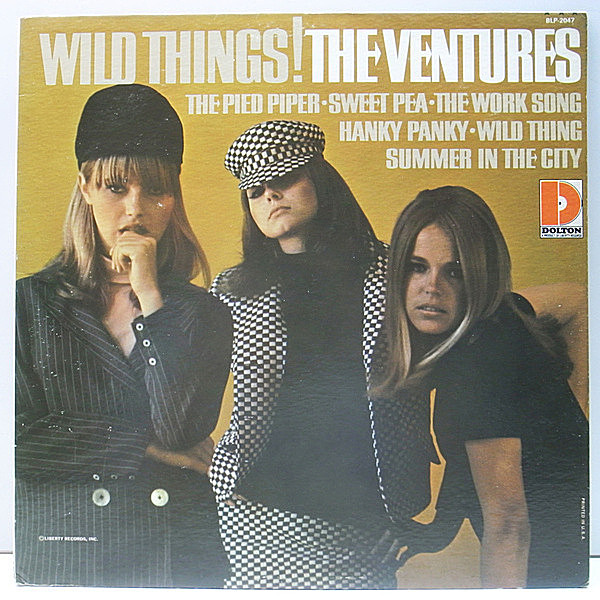 レコードメイン画像：良好!! MONO 青黒2トーン USオリジナル THE VENTURES Wild Things! ('66 Dolton) ザ・ベンチャーズ LP サイケ・ガレージ・ドラムブレイク
