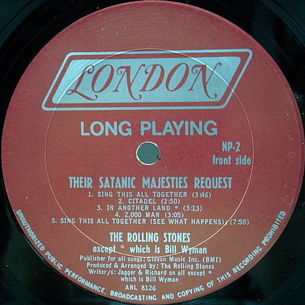 ROLLING STONES / Their Satanic Majesties Request (LP