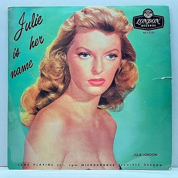 レコードメイン画像：UKオリジナル FLAT MONO 初回マト Purple 深溝 JULIE LONDON Julie Is Her Name ('55 Liberty) ジャケット・ラベル・収録ともに誤植 レア!!