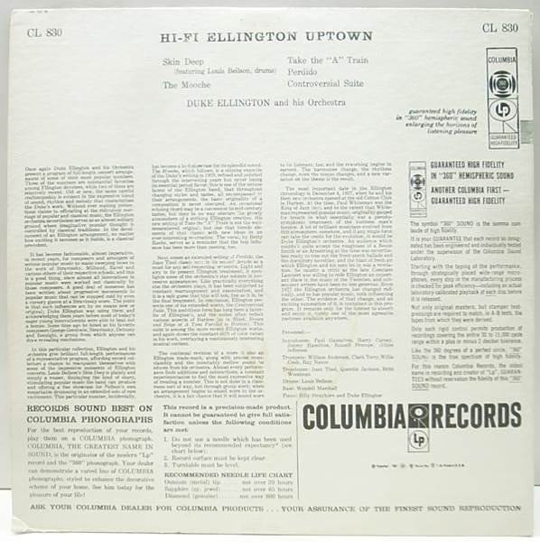 DUKE ELLINGTON / Ellington Uptown (LP) / Columbia | WAXPEND