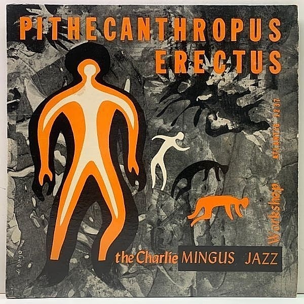 レコードメイン画像：MONO US 初期プレス CHARLIE MINGUS Pithecanthropus Erectus 直立猿人 (Atlantic 1237) 米モノラル J.R. Monterose, Jackie McLean ほか