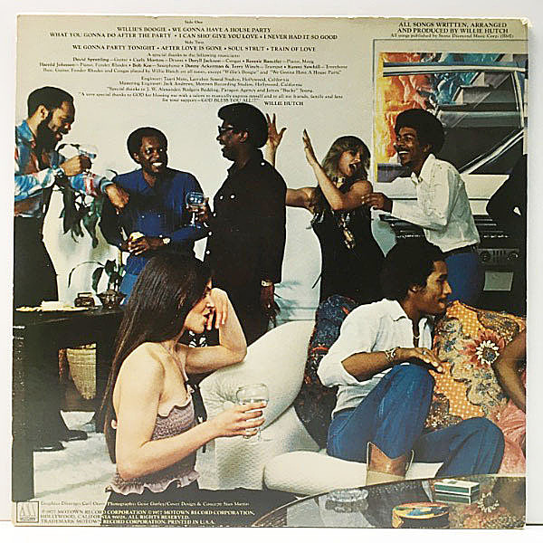 WILLIE HUTCH / Havin' A House Party (LP) / Motown | WAXPEND