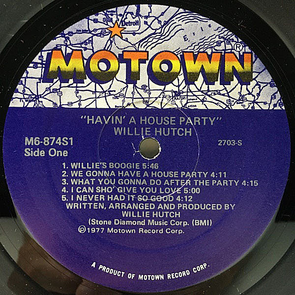 WILLIE HUTCH / Havin' A House Party (LP) / Motown | WAXPEND