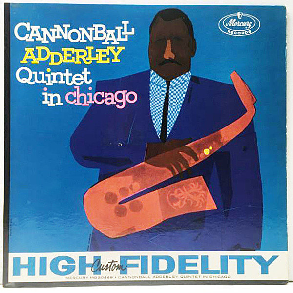 レコードメイン画像：【レアな両溝】MONO 極美盤!! USオリジナル CANNONBALL ADDERLEY In Chicago ('59 Mercury) w./MILESコンボ John Coltrane, Wynton Kelly