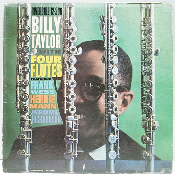 レコードメイン画像：美盤!! 1st青小 深溝 MONO 完全オリジナル BILLY TAYLOR With Four Flutes ('59 Riverside / RLP 12-306) Frank Wess, Jerome Richardson