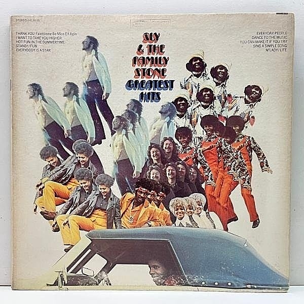 レコードメイン画像：良好盤!! KE規格 黄ラベ USオリジナル SLY & THE FAMILY STONE Greatest Hits ('70 Epic) Stand!, Sing A Simple Song, 本作オンリーも2曲