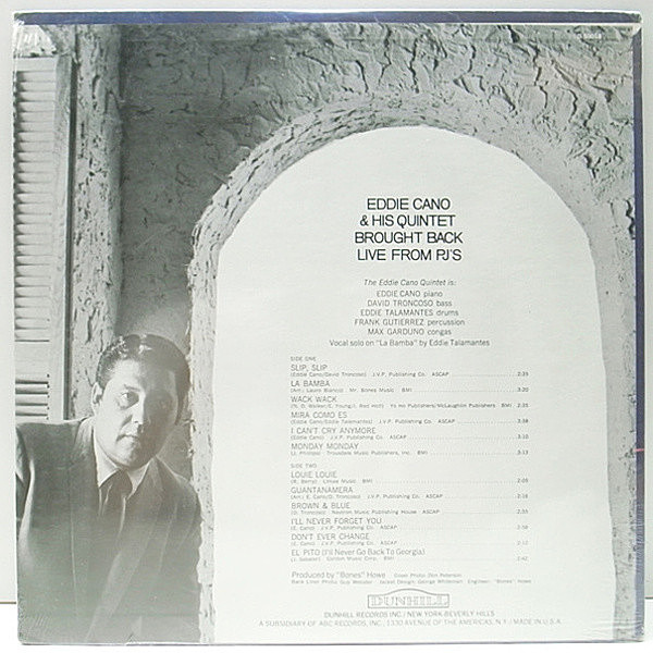 EDDIE CANO / Brought Back Live From PJ's (LP) / Dunhill
