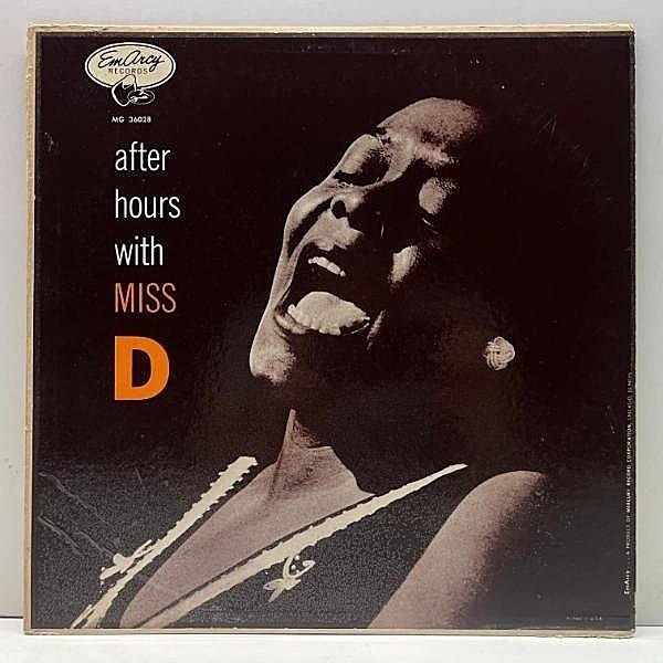レコードメイン画像：良好!!【カゼヒキ無し】MONO 小ドラマー 深溝 オリジナル DINAH WASHINGTON After Hours With Miss D ('55 EmArcy) w/ Clark Terry 他