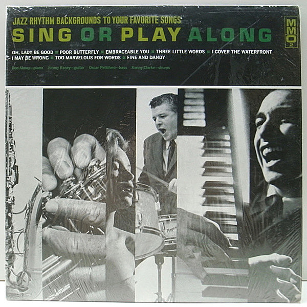 レコードメイン画像：12Pスコア付き!! ジャズ教則 LP 美品 DON ABNEY, JIMMY RANEY, OSCAR PETTIFORD, KENNY CLARKE Jazz Rhythm Records Music Minus One 珍盤