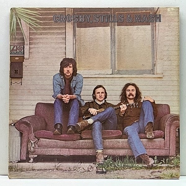 レコードメイン画像：【歌詞シート完品】美品!! 初版BROADWAY 米オリジナル CROSBY STILLS & NASH S.T ('69 Atlantic) 1st デビュー作 ATGP刻印＝George Piros